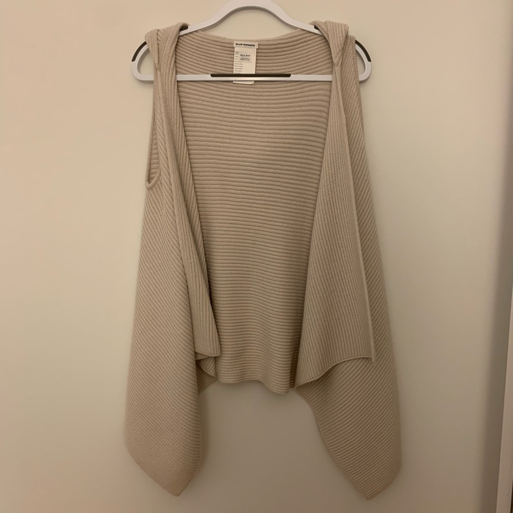 Club Monaco knit vest with hood